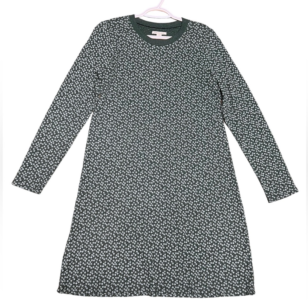 ❤️Old Navy Green Ditsy Floral Thermal Shift Dress Size Large